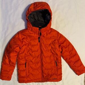 L.L. Bean Downtek water repellant, Fleece Lined Puffer Coat Boys Size 10/12